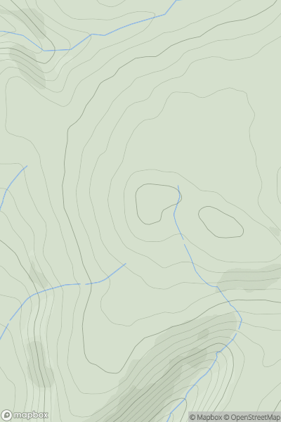 Thumbnail image for Cefn Bach [South-West Wales] showing contour plot for surrounding peak